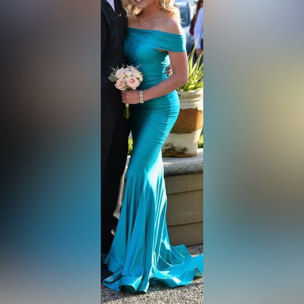 Jessica Angel - Teal formal size Small